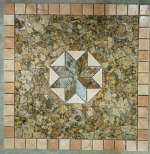 Rosone mosaico anticato marmo - mosaico,