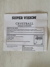 RETROGAME SUPERVISION WATARA FOGLIO ISTRUZIONI CRYSTBALL (NO GAME)