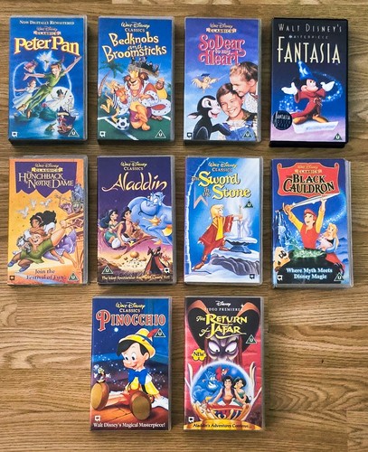 Disney vhs tapes set 10 - set, (10