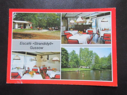 Cartolina gussow gelateria - gussow,,