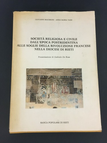 Libro societa religiosa - libro, societa'