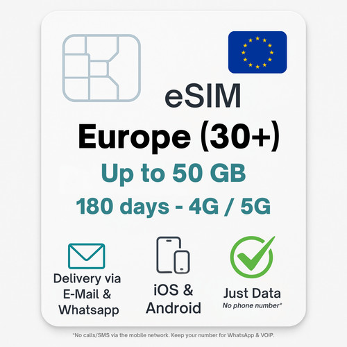 Europa esim fino a - esim, paesi)