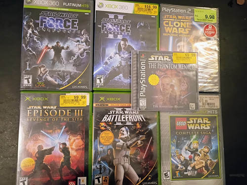 Lotto videogiochi star wars - videogiochi, x7