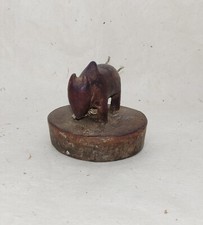 Antico Primitivo IN Legno Burro Pentola Theki Coperchio Da Nepal, TL1