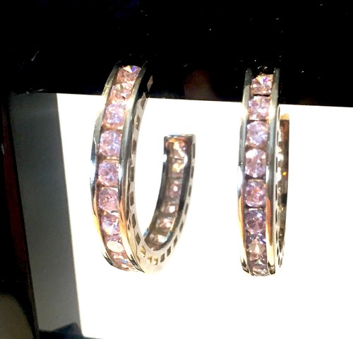 Orecchini cerchio argento - a,