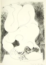 PIGNATELLI Ercole, Senza titolo (Grido bianco). Acquaforte 1978