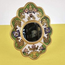 specchietto vintage in legno e