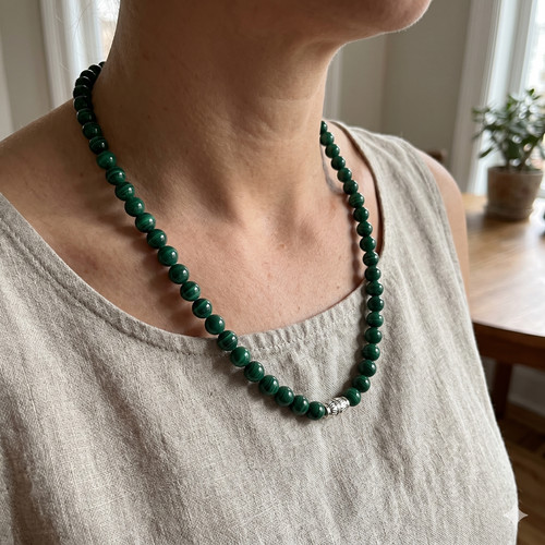 Collana elasticizzata pietra - collana,