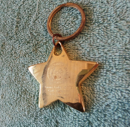 Portachiavi stella oro - , ottone