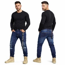 Jeans Uomo Denim Pantaloni