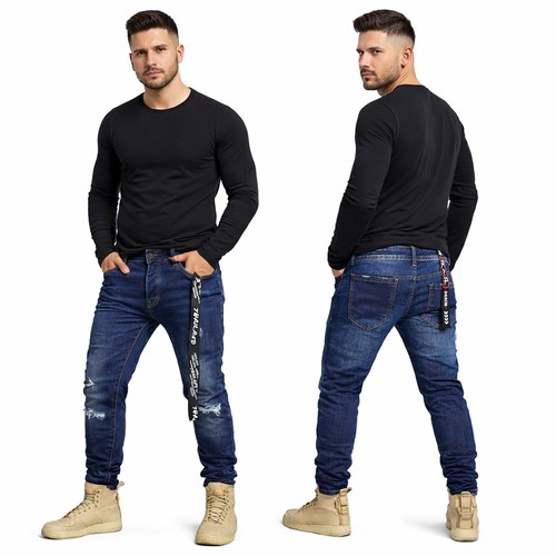 Jeans uomo denim - denim, pantaloni
