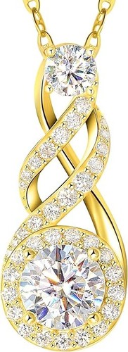 Collana infinity moissanite - infinity, in