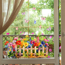 Adesivo recinzione floreale