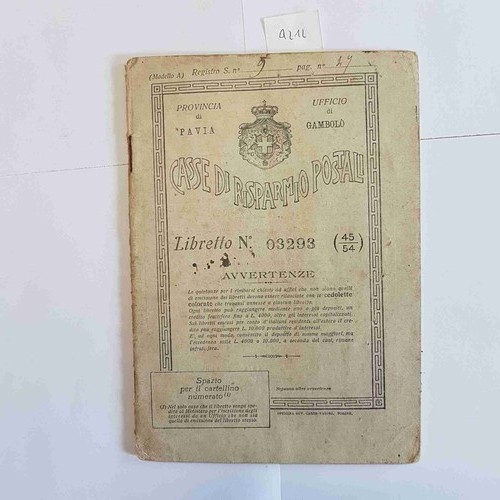 Libretto casse risparmio