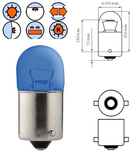 Lampadina 12v 10w - 12v, ba15s