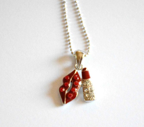 Pendente labbra rossetto con - labbra,