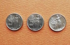 Lotto n. 3 monete mini 100