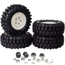 Ruote RC Pneumatici con Adattatori Esagonali per Tamiya Hornet Grasshopper Wild One