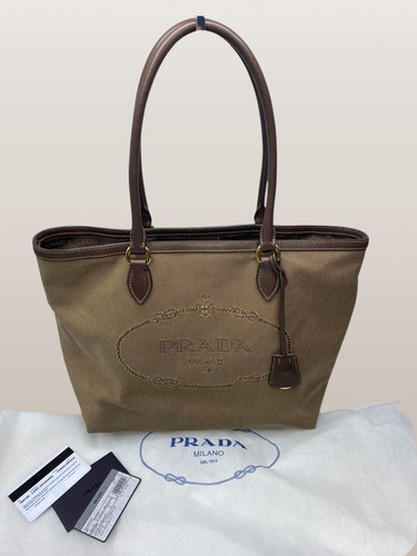 Borsa mano prada logo - borsa,