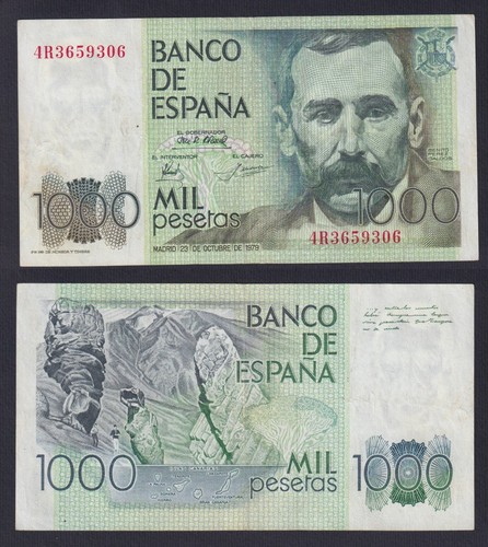 Banconota spagna 1000 pesetas - spagna,