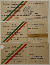 GENOVA PNF 3 BIGLIETTI PER I
