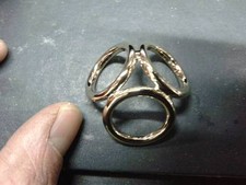 ferma foulard bagno oro attacco 3 anelli artigianale made in italy foulard klips