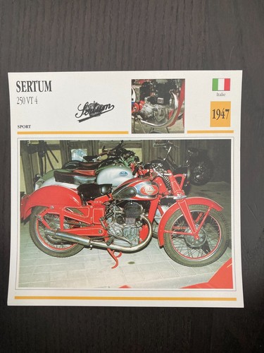 Carte fiche moto collection - fiche,