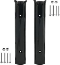 Porta Canna da Pesca Acciaio Inox Montaggio su Binario Barca Marina Camion Kayak Cassa Tubo