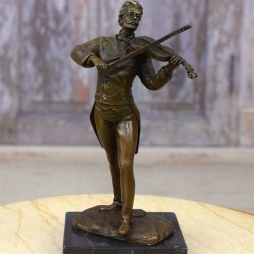 Statua bronzo violinista