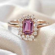 Anello zaffiro rosa - zaffiro, naturale