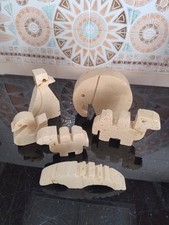 animali in pietra fratelli manelli, 6 pezzi