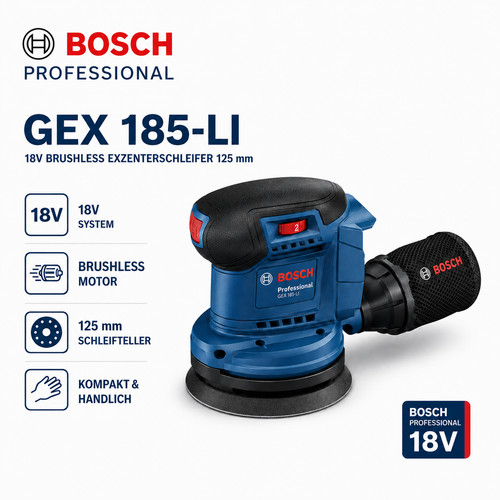 Bosch professional gex 185 - bosch,