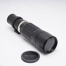 Teleobiettivo Soligor 400mm f/6.3 attacco T + adattatore attacco Nikon F (attaccato)