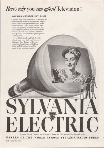 Sylvania electric 1946 - sylvania,