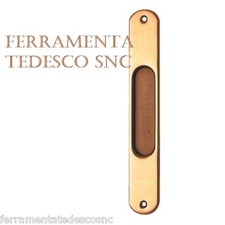 MANIGLIA LUNGA PER PORTE SCORREVOLI OTTONE INCASSO SENZA FORO 245 MM SICMA ICARO