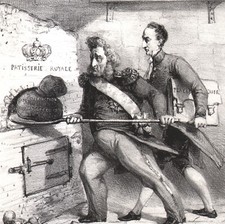 1845 lithographie caricature - 1845,