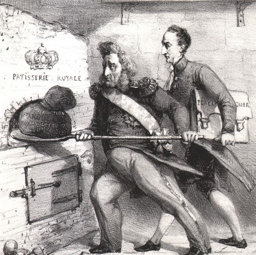 1845 lithographie caricature - 1845,
