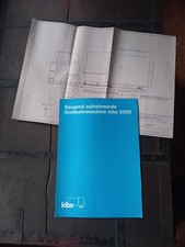 Brochure KIBO 5500 MACCHINE PULIZIA STRADE + DISEGNO TECNICO originale 1976