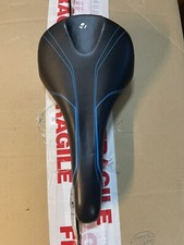Sella bici mtb corsa Gravel Bontrager nera e blu 300 gr. 125x265