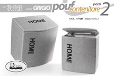 2 POUF CONTENITORE CESTA BAGNO