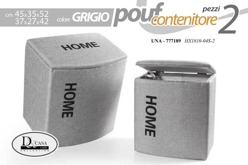 Pouf contenitore cesta bagno - 2,
