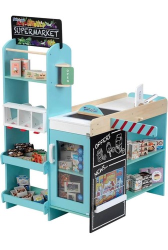 Supermercato legno con - legno,