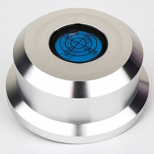 Stabilizzatore Giradischi Pinza Peso Record Alluminio con Livello Bolla 60HZ