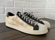 Nuove scarpe da tennis sneaker basse P448 da uomo John nere grigie EU 45 US 11,5 $298