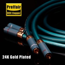 Preffair Hifi OCC RCA Cavo Amplificatore CD Interconnessione Segnale Cavo Audio