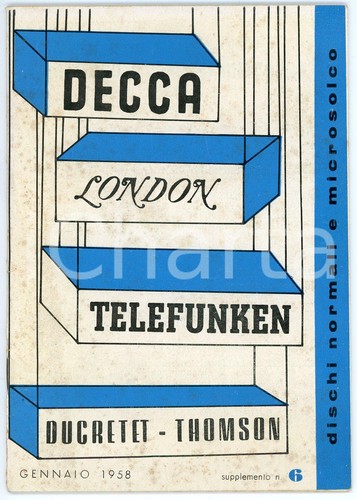 1958 decca dischi - 1958, telefunken