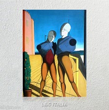 De Chirico Manichini e torre