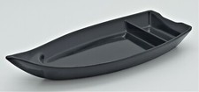 BARCA SUSHI "KAMOME" IN MELAMINA NERA 26,5X12X4CM