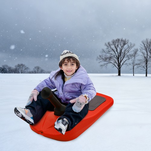 Snowboard slitta rossa con