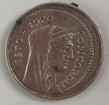 Italia 1000 lire Roma Capitale anno 1970 Argento 835/1000 14,6 grammi UNA MONETA